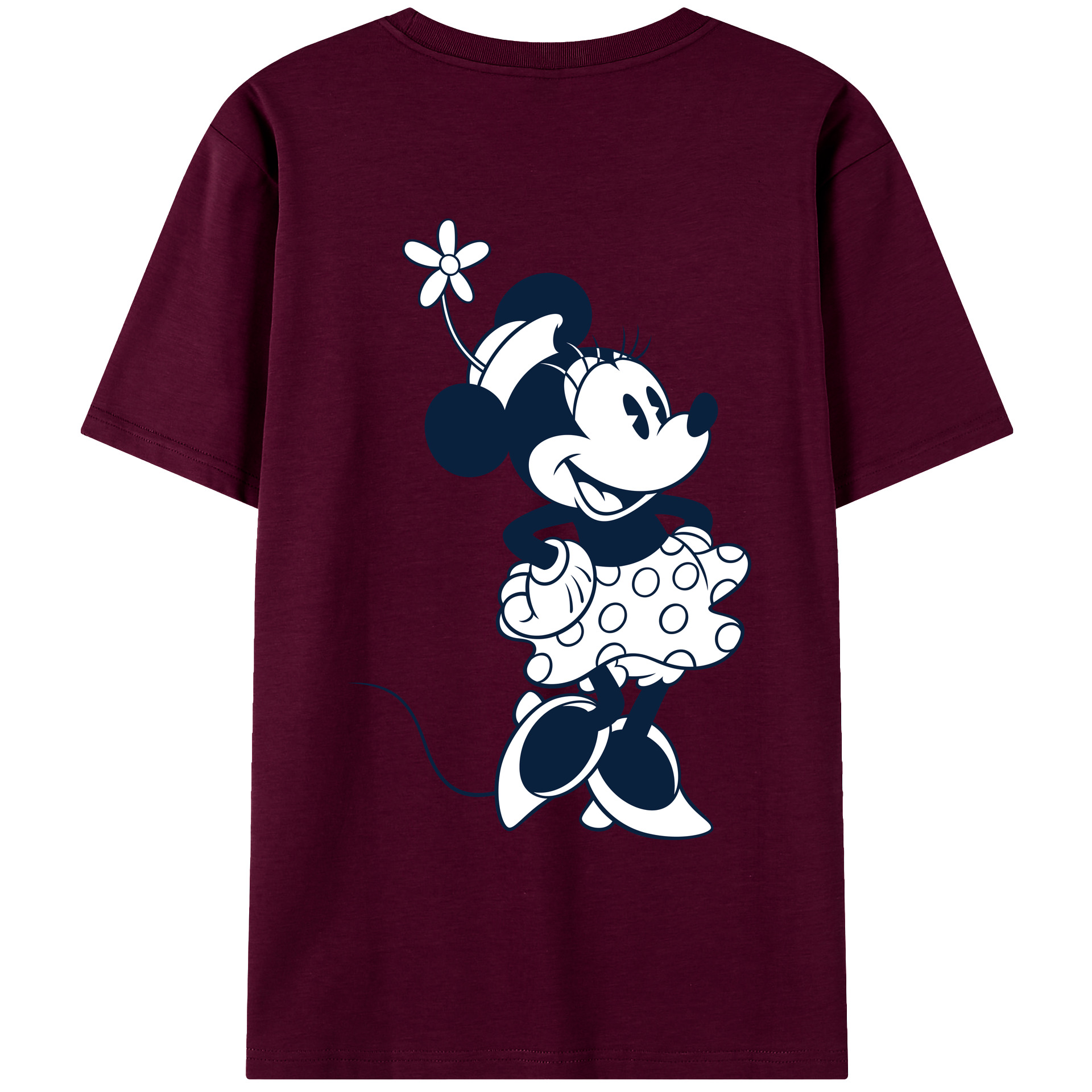 （画像用） ミッキーマウス Mickey Mouse レディース半袖Tシャツ(バックプリント)